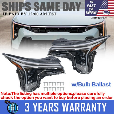 #ad For 2025 2026 KIA K4 Lamp HEADLIGHT Assy Left or Right SIDE W Ballast Plug amp;Play $785.99