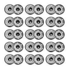 50 juegos broches presión cosibles 21mm metal (negro claro) para costura