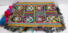 Borsa pochette Steve Madden multicolore in tela con perline pom pom