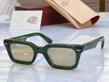 JMM CASABLANCA Retro Thick Frame Narrow Frame Rectangular Sunglasses Size:51  19