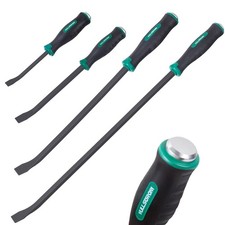 4 Pcs Pry Bar Set 8121824 Inch Heavy Duty Mechanic Hand Tools Black Green