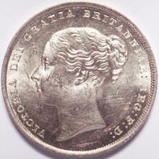 1852 One Shilling Silver