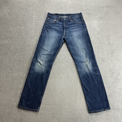 LEVIS 501 Herren Jeans Hose W32 L32 Vintage Regular Straight 19720 Blau Denim