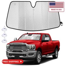 EcoNour Foldable Sun Shade Fit for Dodge Ram 2500 2010-2024 2025 2026
