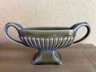 Vintage Wade Irish Porcelain Blue/Green Double Handled Planter/Vase /urn -1960's — photo 1