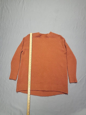 Philosophy Republic Clothing Sweater Womens Large Orange Crew Neck Long Sleeve