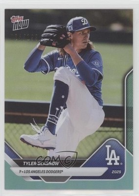 2025 Topps Now Road to Opening Day Aqua Foil 23/199 Tyler Glasnow #OD-279 15bk