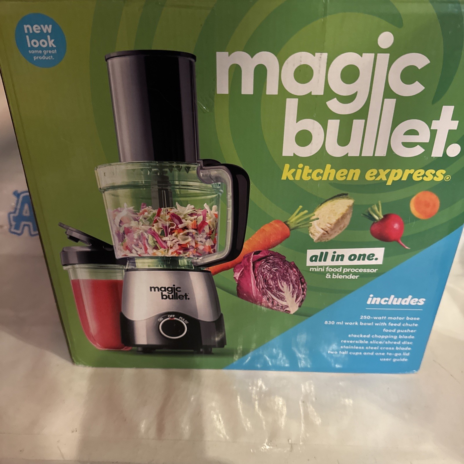 Nutribullet Magic Bullet Kitchen Express Blender & Food Processor – New -