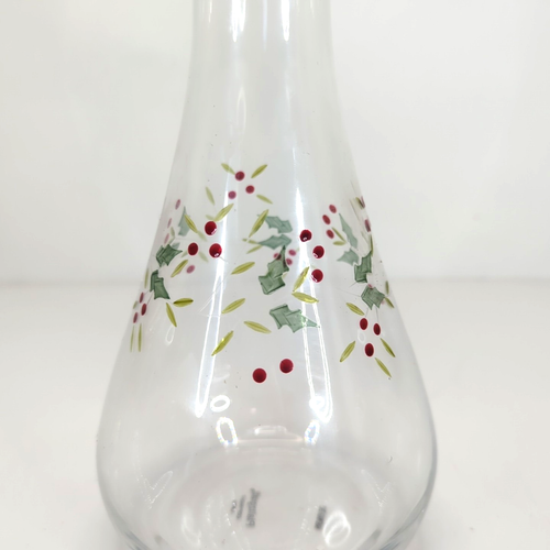 Vintage Pfaltzgraff Winterberry Glaskaraffe, Dekanter Weihnachtsgeschirr Neu - Bild 13 von 19