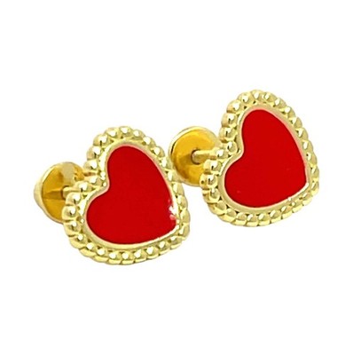 Starlette Women's Just Hearts Stud Earrings Size One Size
