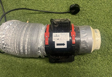 Black Orchid Mixed Flo In Line  Fan 5" 125mm - Used but in good working order