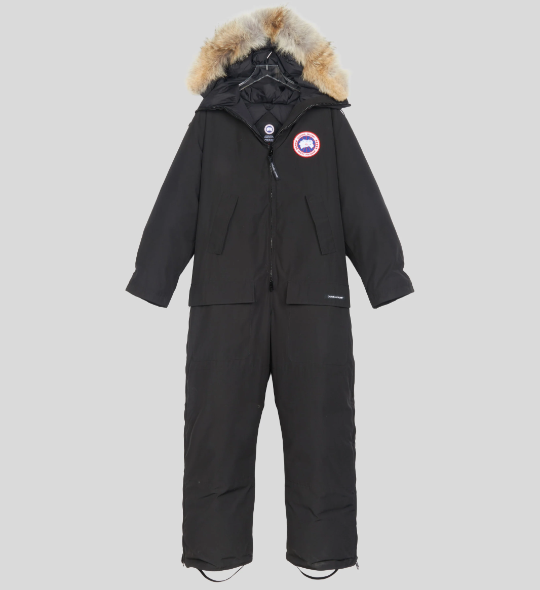 カナダグース　S スノーウエア Arctic Rigger Coverall Canada Goose Arctic Rigger Coverall Fur Hood Snowsuit - Small