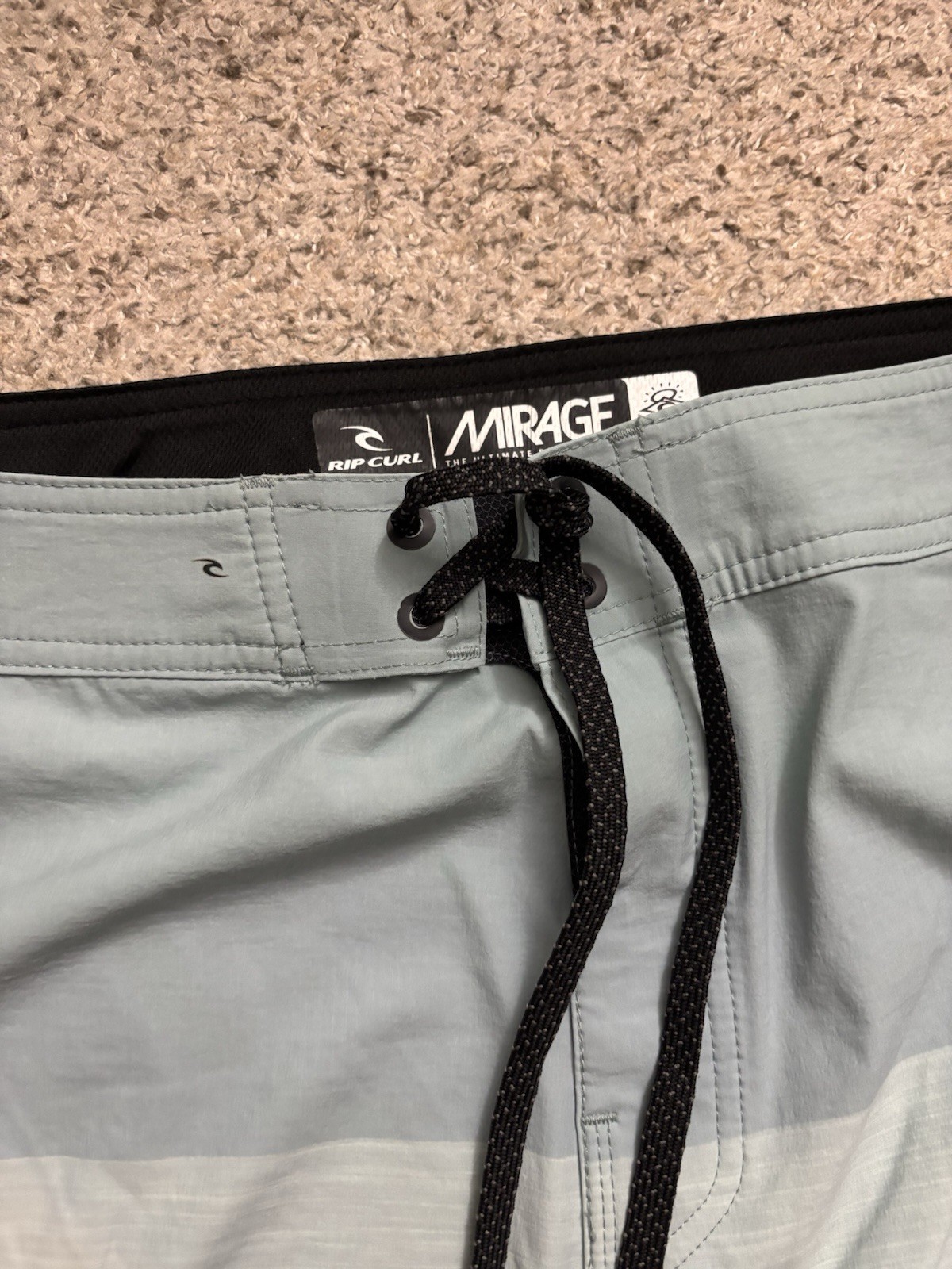 Rip Curl Shorts Mens Size 40 Gray Mirage Board Shorts Cordura Fabric 8" Inseam image 4