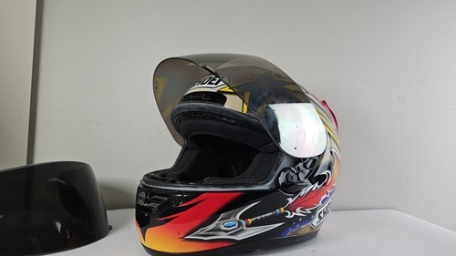 Casco completo réplica SHOEI X-14 Norick Abe usado pequeño - 3 pantallas - Imagen 7 de 13