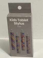 4 Pack Kids Tablet Stylus Universal Styluses 3.5in x 0.56in Ages 6