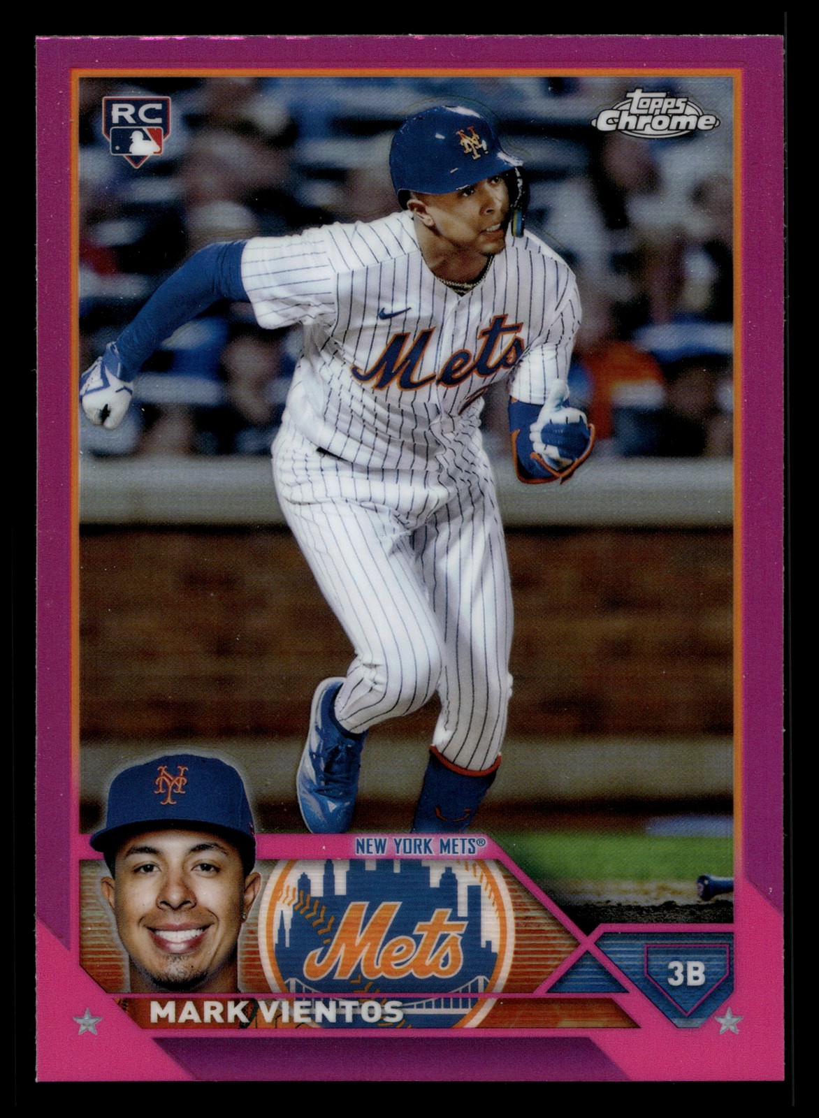 #8 Mark Vientos 2023 Topps Chrome Pink Refractors