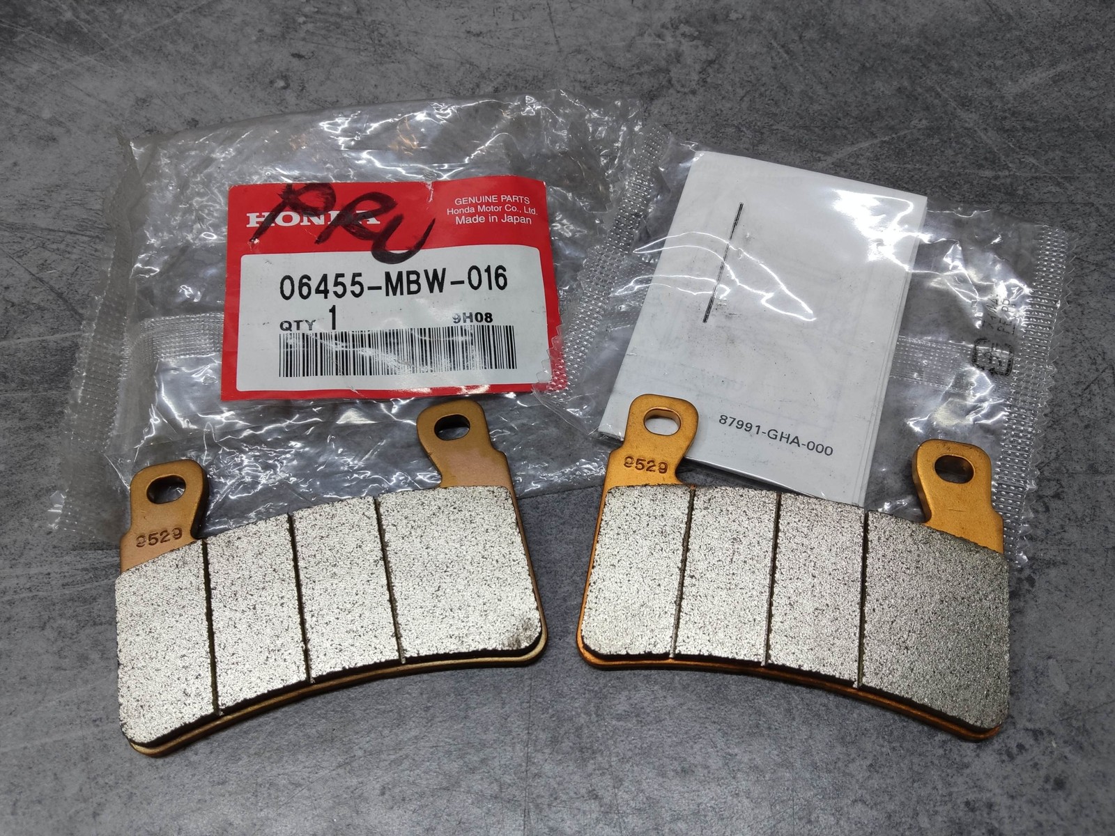 Plaquettes de frein avant Honda CB600F en métal fritté premium pour étrier d'origine