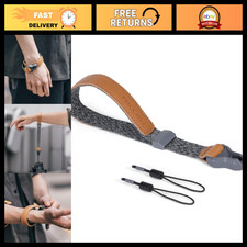 Adjustable Quick Release Camera Wrist Strap, Hand Strap with Connector - Ash Col