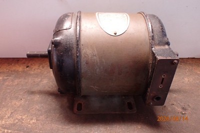RUNNING EARLY DELTA MANUFACTURING CO. REPULSION INDUCTION MOTOR DUAL 1/2'' SHAFT