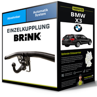 Abnehmbare AnhäNgerkupplung FüR BMW X3 01.2004-12.2010 Typ E83 Brink NEU
