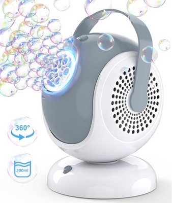 Bubble Machine - Automatic Bubbles Blower for Kids, Toddlers - 360° Oscillati...