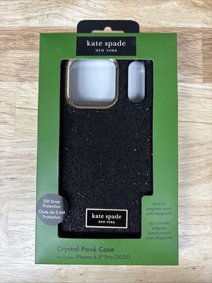 kate spade new york Crystal Pave Case with MagSafe for iPhone 17 Pro - Nightfall