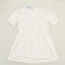 NEW Loft Women Fit & Flare Dress Striped Cotton Blend Multicolor Petite Size Lp