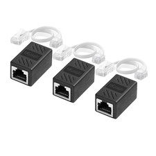 RJ11 to RJ45 Cable Adapter 8 inches, 3 Pack, Jack Line 6P4C to Ethernet 8P8C ...