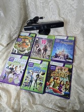 xbox 360 kinect sensor with game Lot Bundle