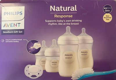 Philips AVENT Babyflaschen Natural Response Geschenkset für Neugeborene