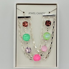 Bomb Party Retro Jewel Candy The Lisa Rbp7383 Peach Honeydew On Silver