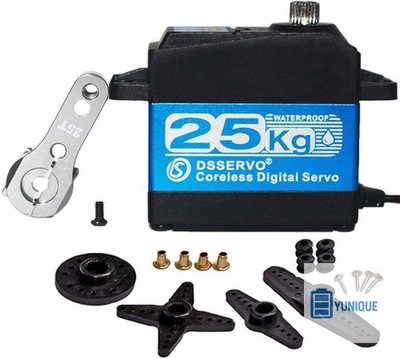 DS3225PRO Digital Coreless Servo 7.4V 25KG Metal Gear 180 Degree RC Models