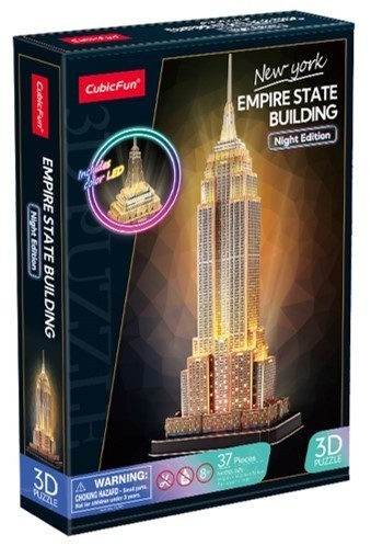 6944588205393 Пазл 3D 37 деталей Empire State Building Cubic Fun