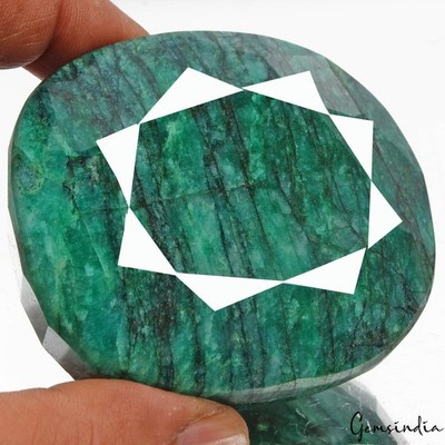 1540Ct Natural Brazilian Blue Green Emerald Oval Cut Earth Mined Huge Loose Gems