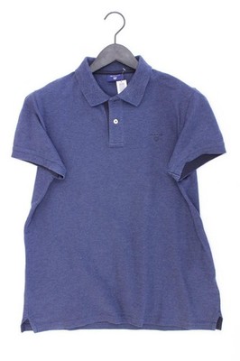 Gant Poloshirt Classic T-Shirt für Herren Gr. 50, M Kurzarm blau aus Baumwolle