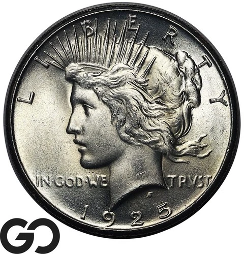 1925 Peace Dollar, Premium Quality Superb Gem BU++