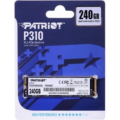 SSD Patriot Viper P310 M.2 PCI-Ex4 NVMe 240 GB