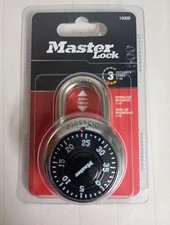 New Master Lock 1500D Locker Lock Combination Anti-Shim Padlock Black