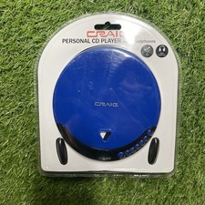 Craig CD2808 Personal Portable CD Player W/Stereo Headphones Blue SEALED NEW