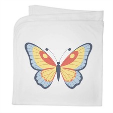 'Colourful Butterfly' Cotton Baby Blanket / Shawl BY00047108 