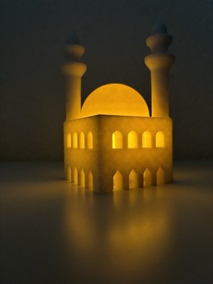 3dPrinted Mosque White with LED Light