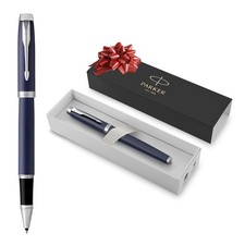 IM Rollerball Pen, Matte Blue, Fine Point, Includes Black Ink Refill - Smooth...