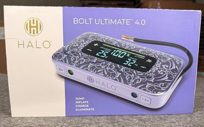 #ad #ad HALO Bolt Ultimate 4.0 Jump Starter Air Compressor USB Power Bank LED Purple $106.20