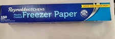 Reynolds Kitchens Plastic Coated Freezer Paper 150 Sq Feet 4 Crafts Quilts Meat 