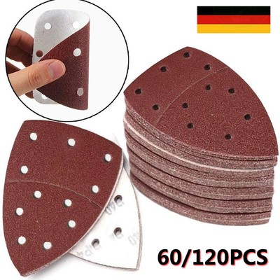 120/60x Schleifscheiben Set für Einhell TE-OS 1320 Multischleifer Schleifpapier