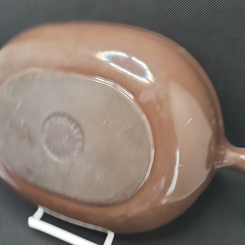 Le Creuset Vintage Brown Cast Iron Enzo Mari La Mama 25 Gratin Dish - Picture 17 of 19