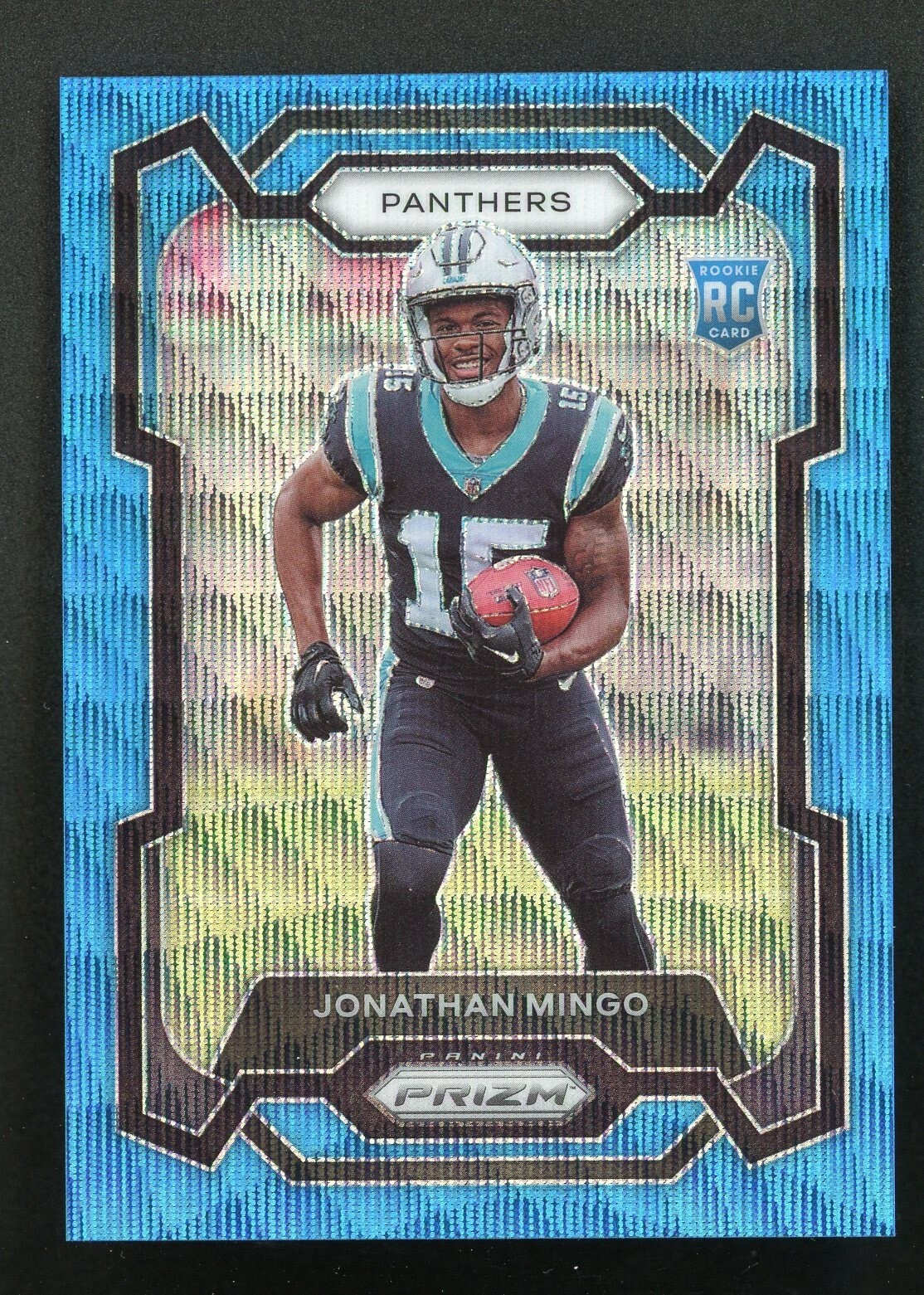 2023 Panini Prizm Rookies Blue Wave Prizm /199 Jonathan Mingo #312 Rookie RC