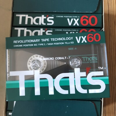 1x THAT'S VX 60 TYPE I JAPAN CASSETTE TAPE KASSETTE Vintage OVP 1991