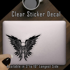 Skull Angel Black Goth Decal Sticker for Car, Truck, Laptop, Tumbler