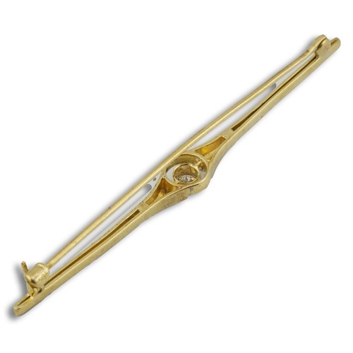 Art-Decor Brosche 585 Gold 14 Karat Bicolor  Diamant ca 0,15 Ct Damen Wert 750,- - Bild 6 von 7